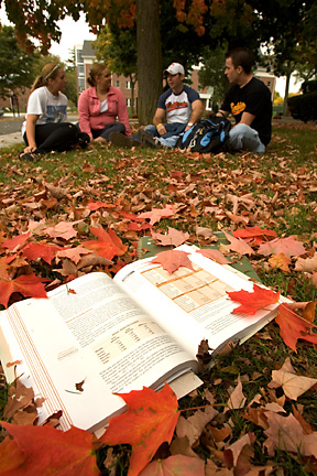 Fall college scene