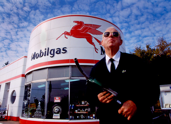 old fashioned gas station