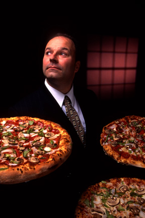 magazine photo, pizza executive