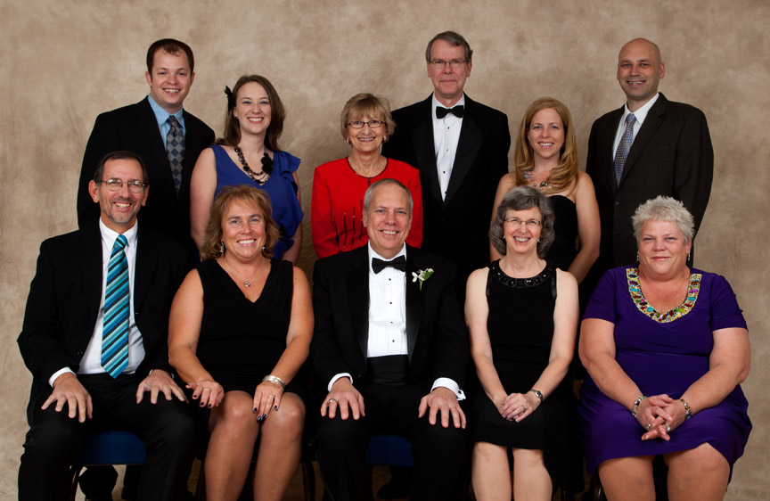 Group at awards dinner