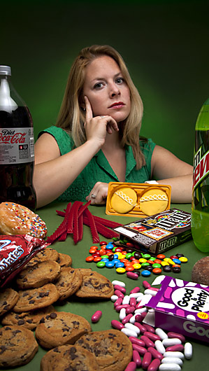 junk food portrait
