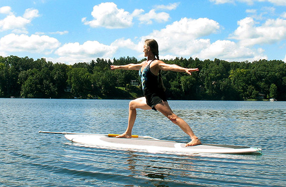 Paddleboard yoga photo
