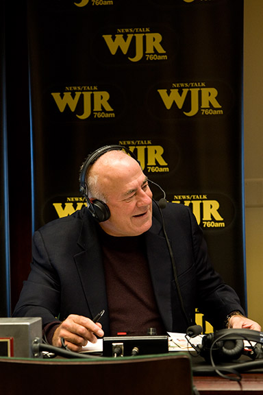 wjr announcer at corporate event